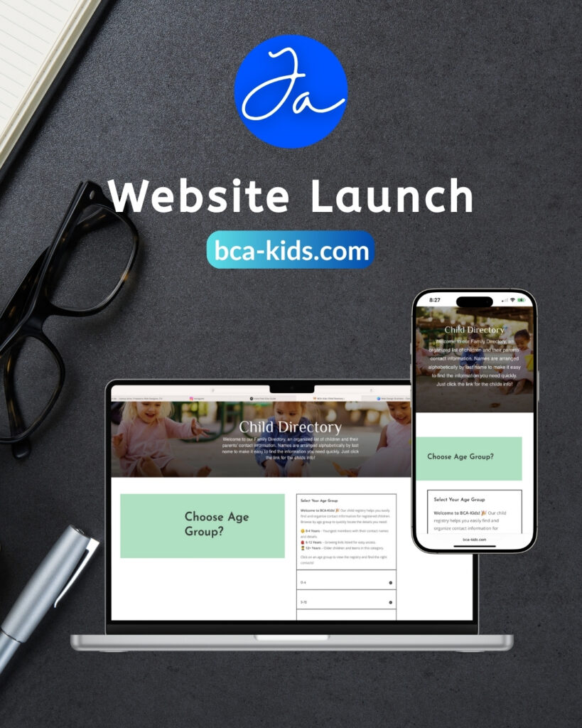 bra kids website graphic